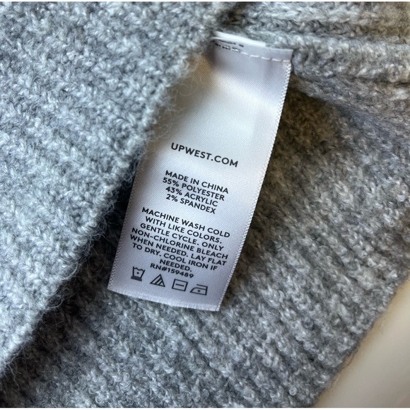 UpWest Comfy Sweater Dress in Grey N224 M- UW5, uw7 - Picture 5 of 14